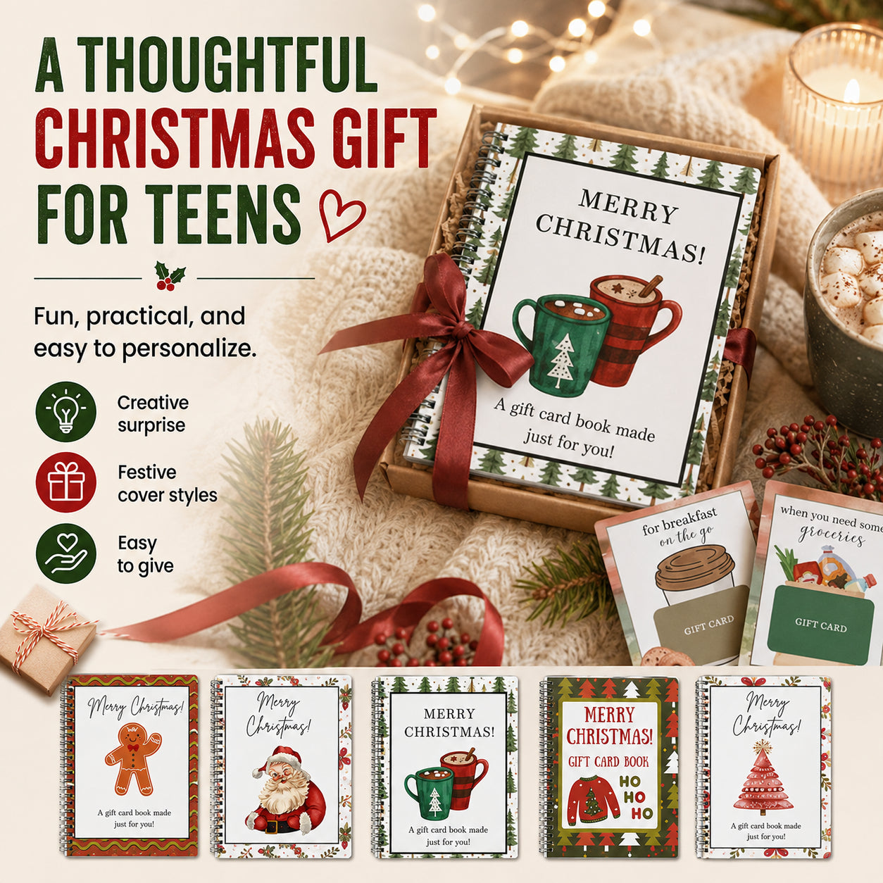 🔥 LIMITED-TIME 48% OFF — Christmas Gift Card Book