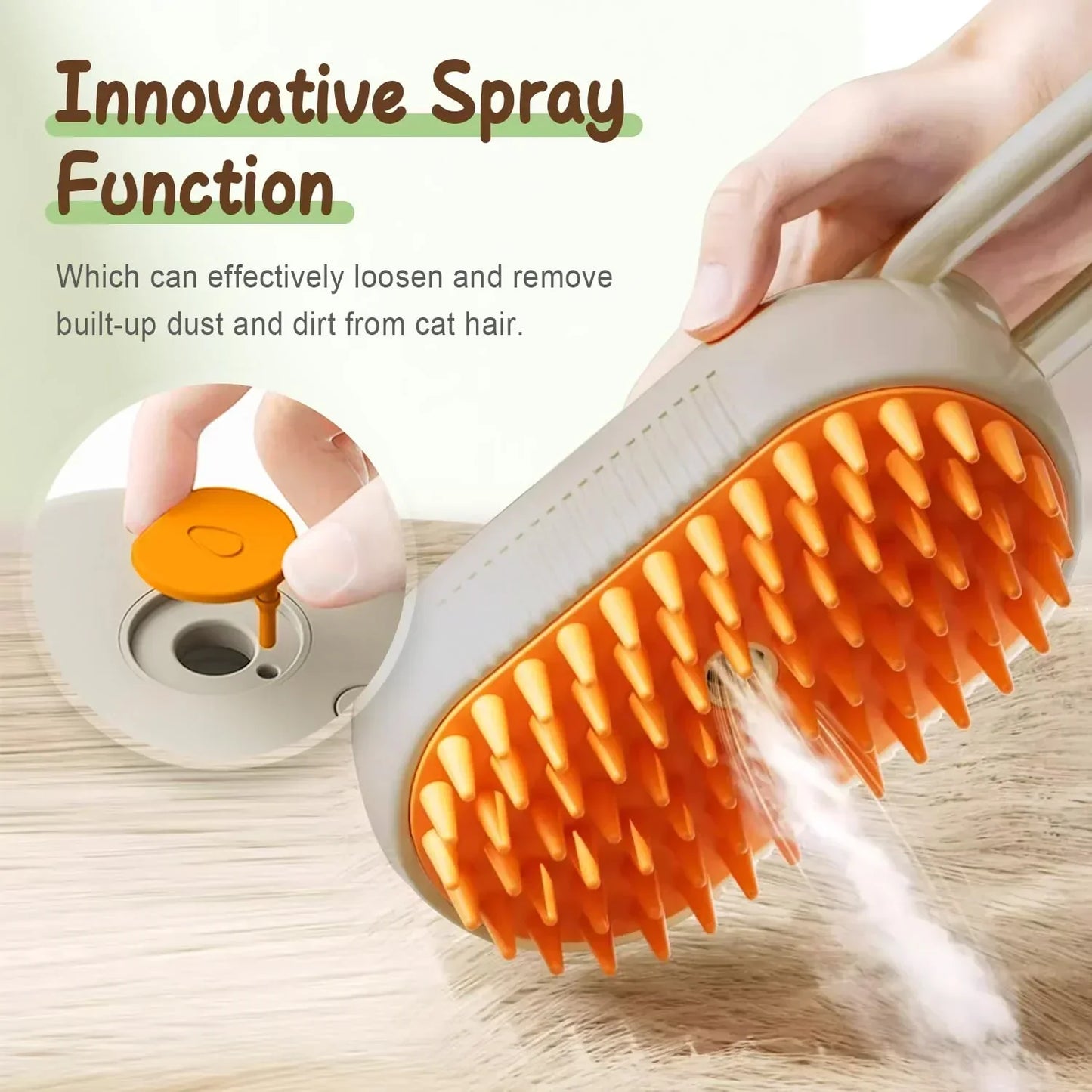 🎁Pet Grooming Brush With Spray by My Store