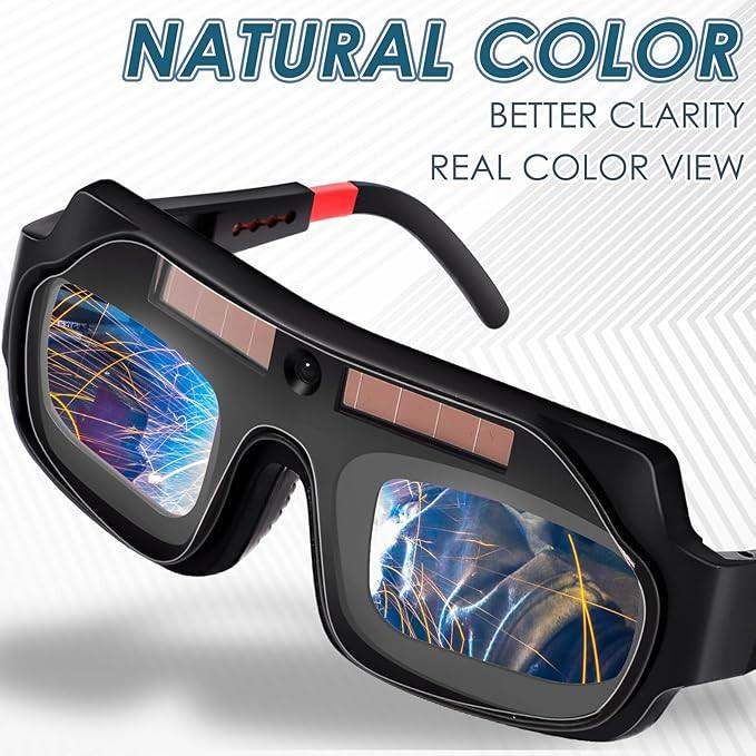 🎁⏳Solar Auto-Darkening Welding Goggles – Eye Protection with Smart Light Control by mysite